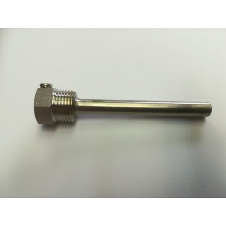 Jímka teploměrová 1/2", L100, AISI 304